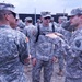 Briefing new cadets at Camp Bondsteel