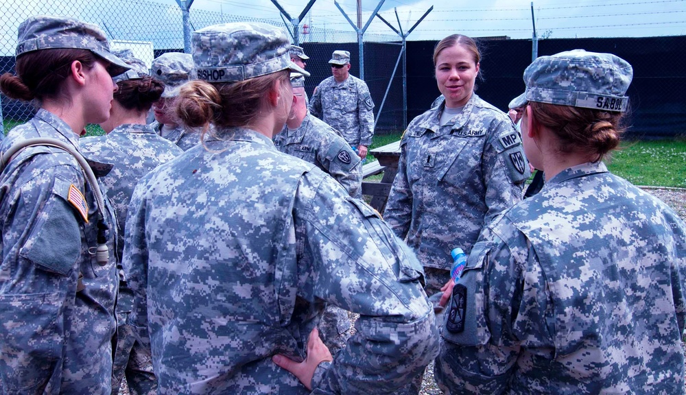 Briefing the cadets