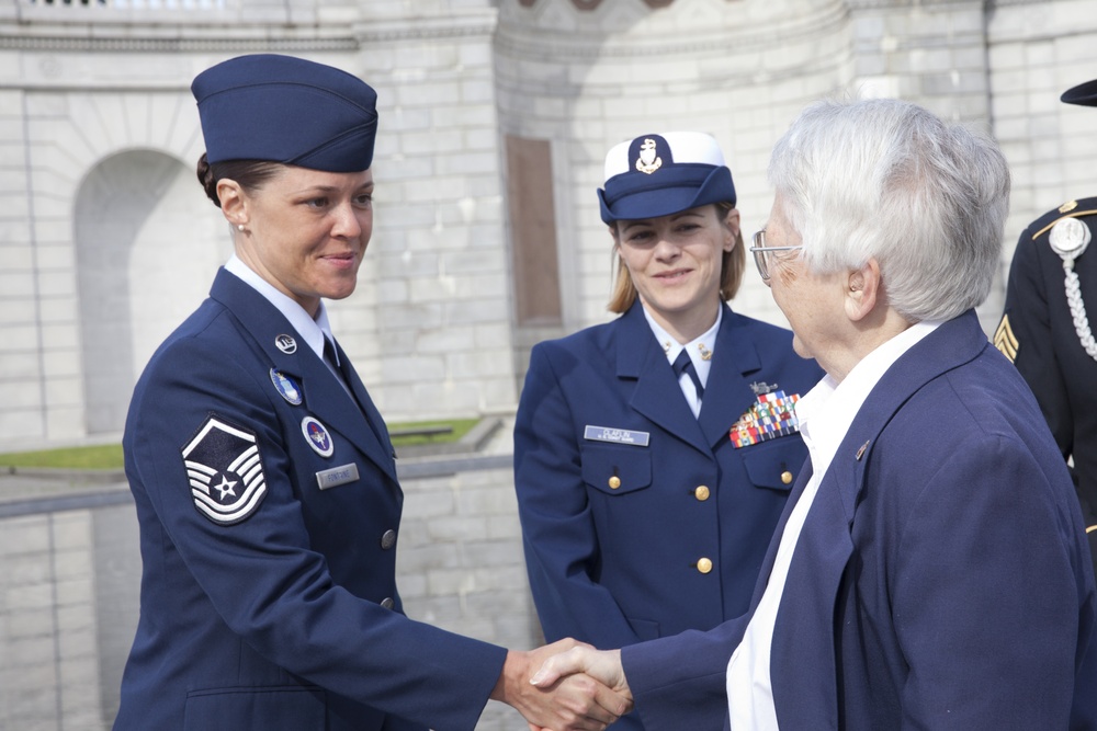 Women in Military Service for America Memorial Wreath Laying