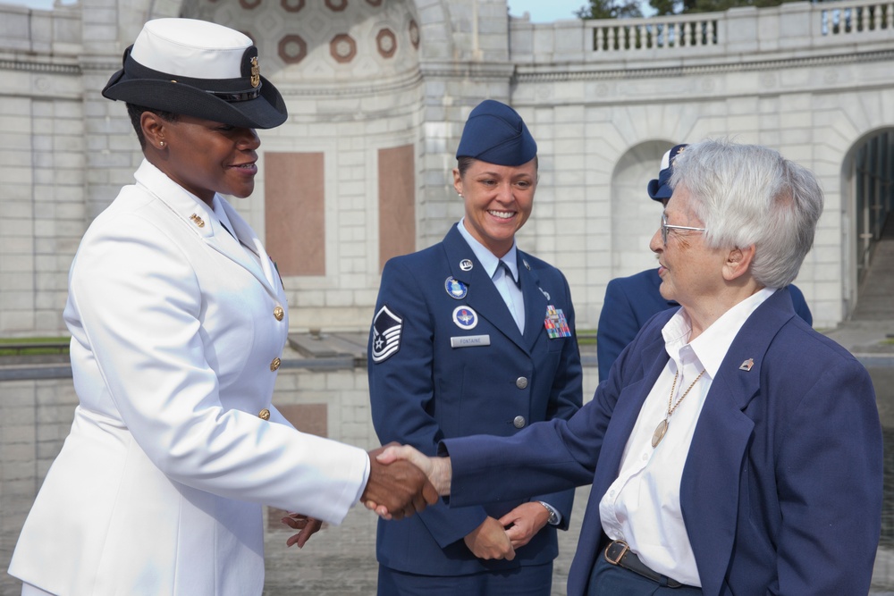 Women in Military Service for America Memorial Wreath Laying