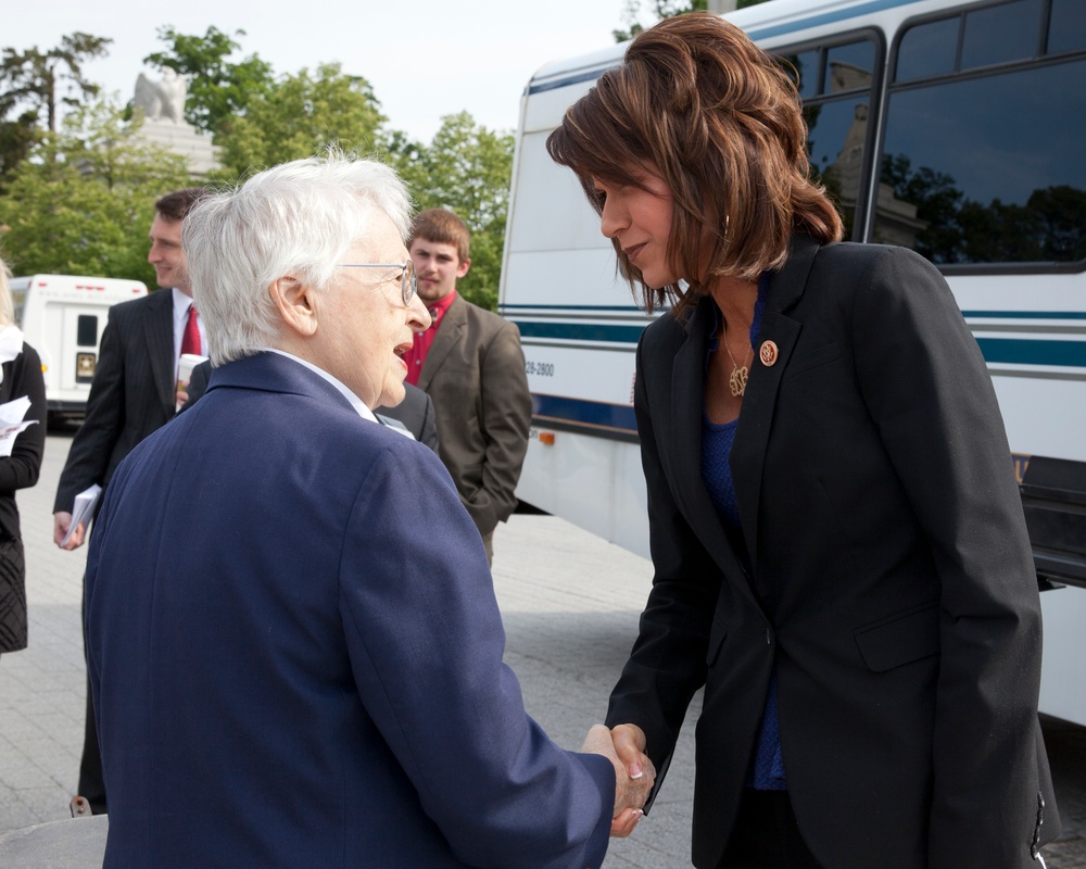 Women in Military Service for America Memorial Wreath Laying