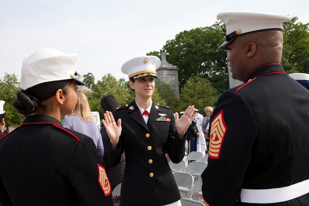 Women in Military Service for America Memorial Wreath Laying