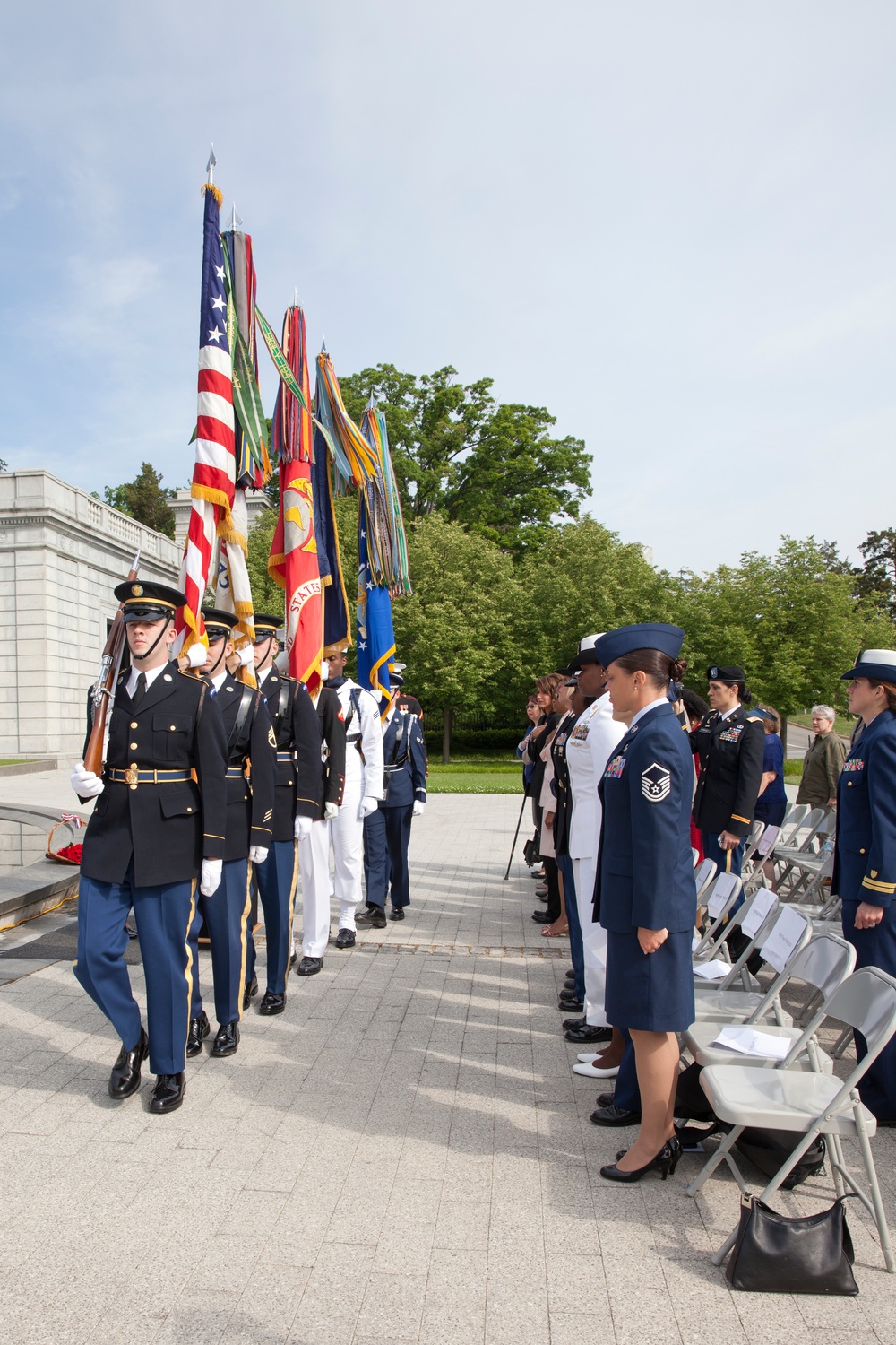 Women in Military Service for America Memorial Wreath Laying