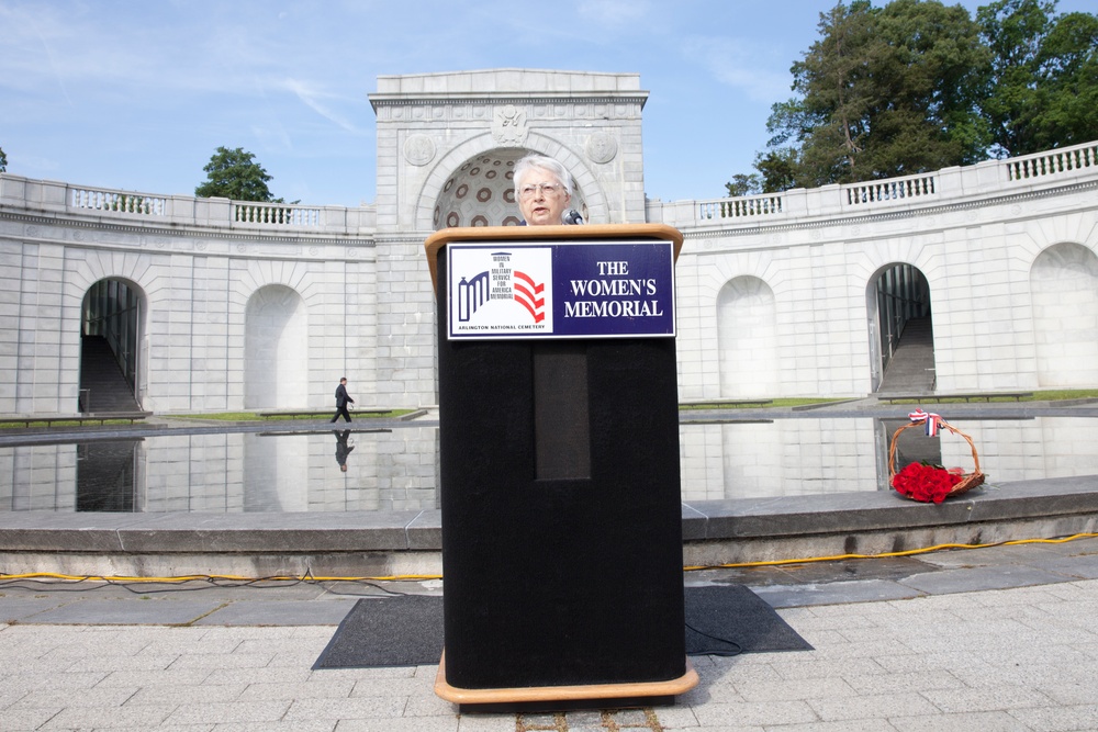 Women in Military Service for America Memorial Wreath Laying