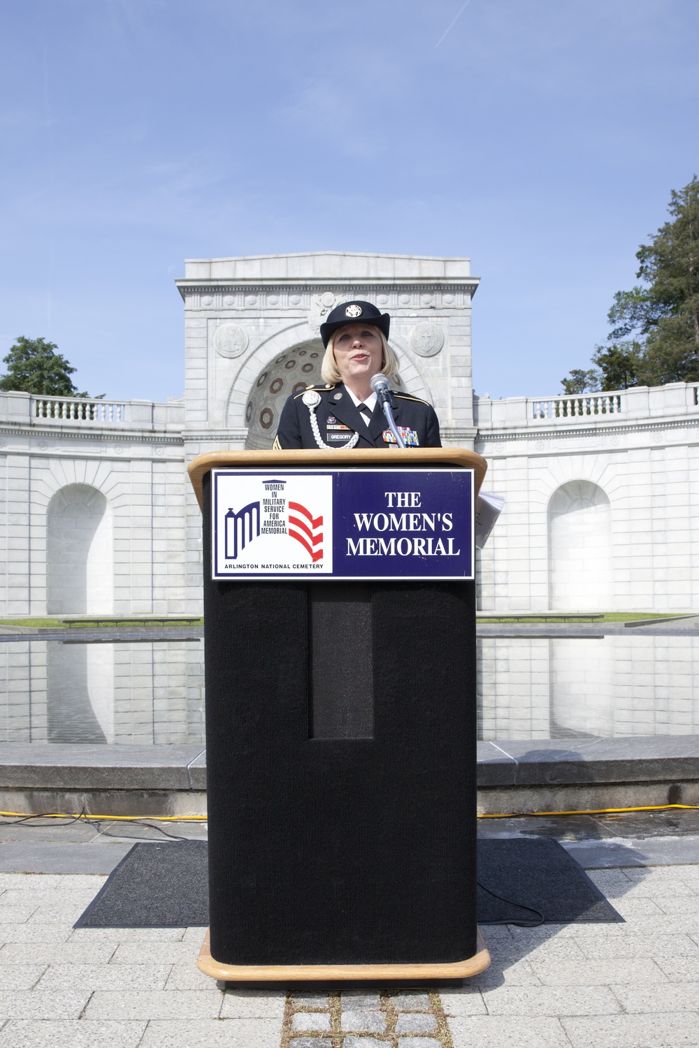 Women in Military Service for America Memorial Wreath Laying