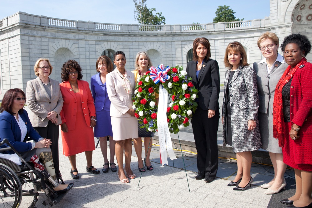 Women in Military Service for America Memorial Wreath Laying