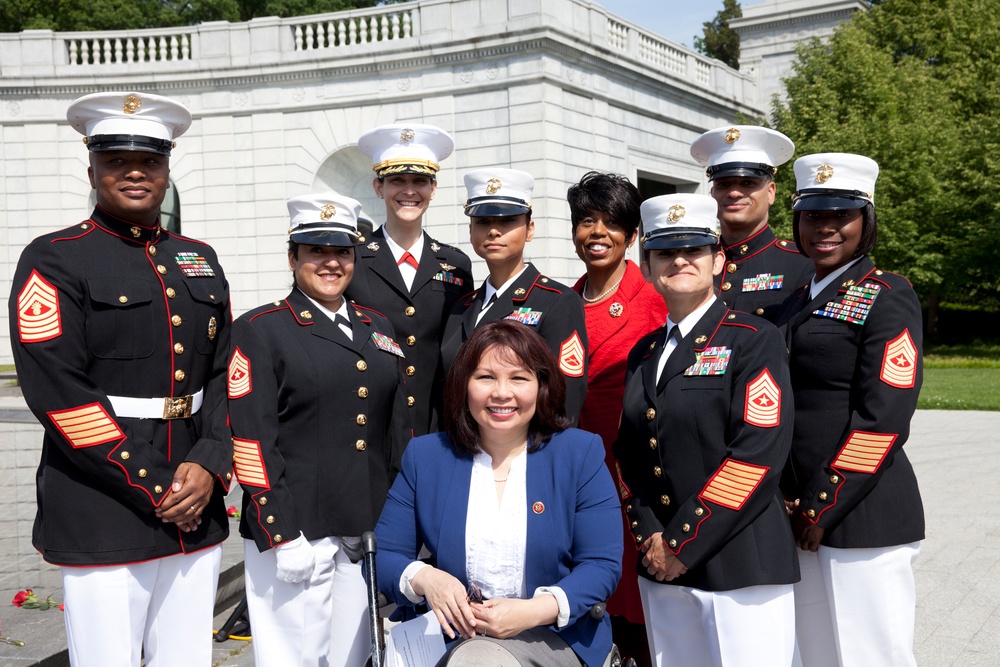 Women in Military Service for America Memorial Wreath Laying