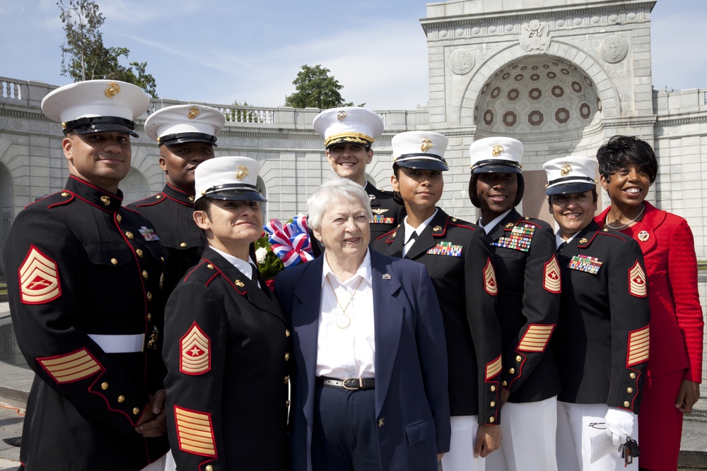 Women in Military Service for America Memorial Wreath Laying