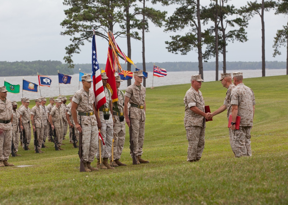 ACMC attends Camp Lejeune Retirement Ceremony