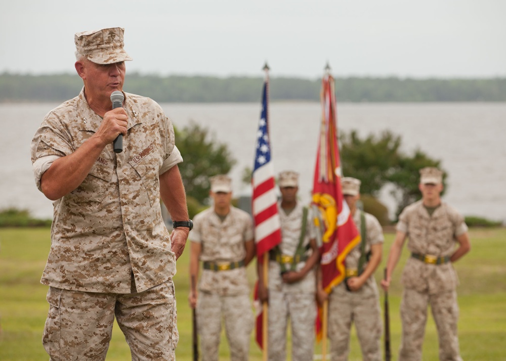 ACMC attends Camp Lejeune Retirement Ceremony