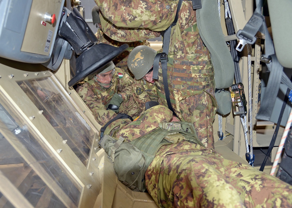 Italian Soldiers training