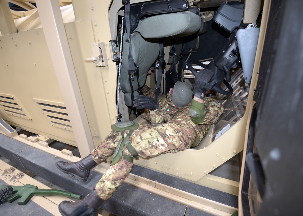 Italian Soldiers training