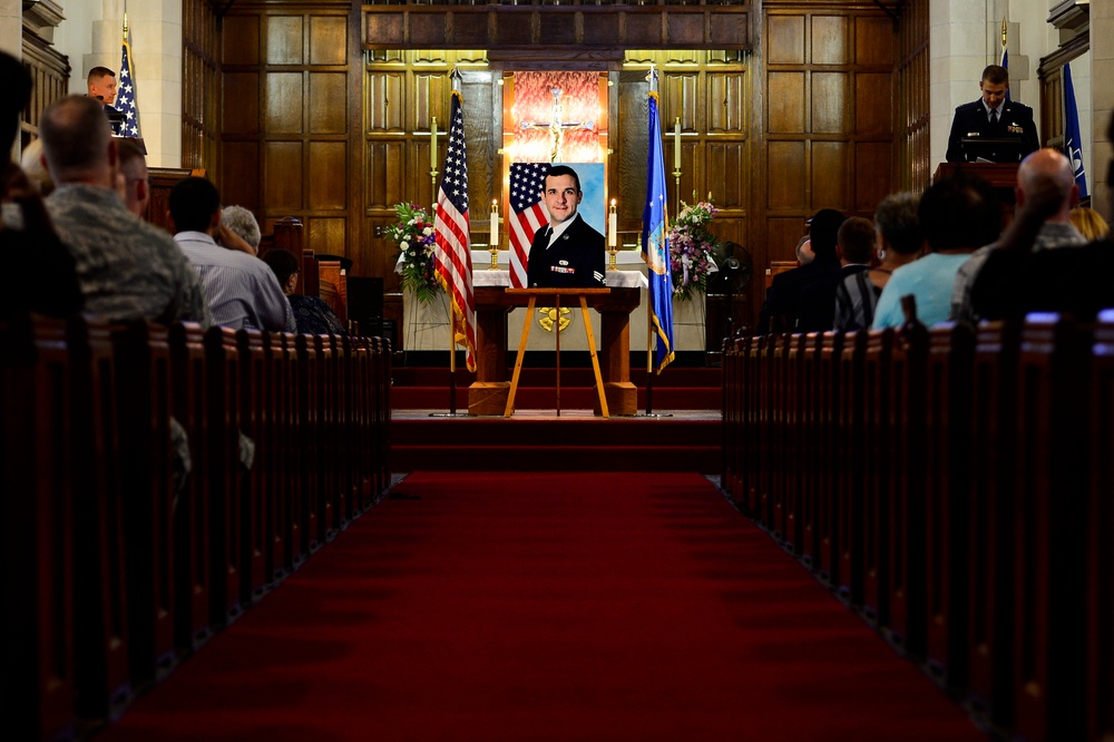 Senior Airman Dennis Malone memorial service