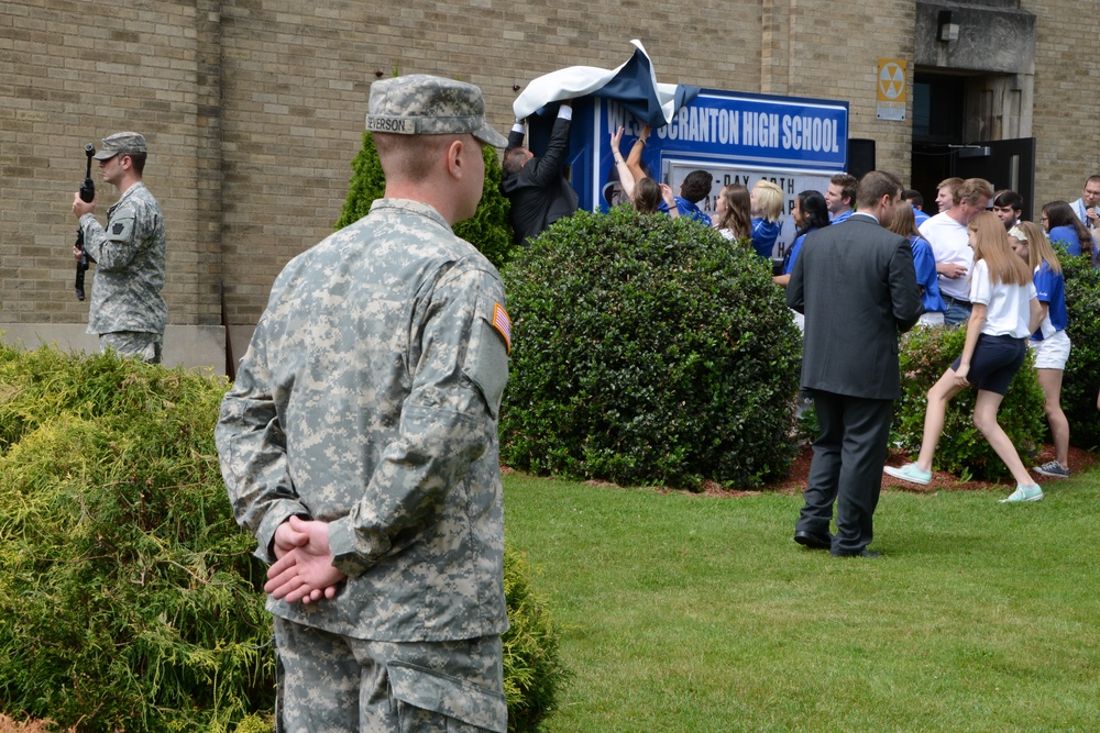 D-Day commemoration at West Scranton High School