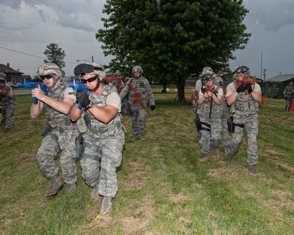 Weapons training