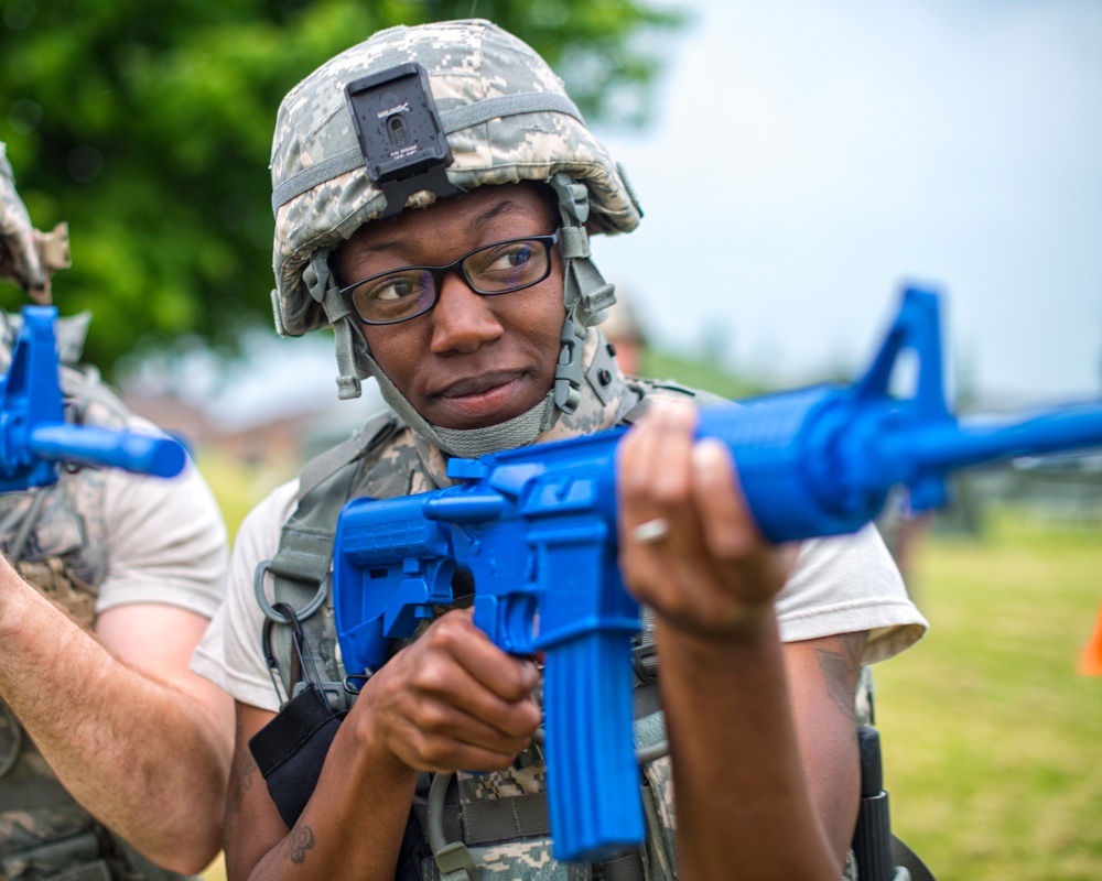 Weapons training