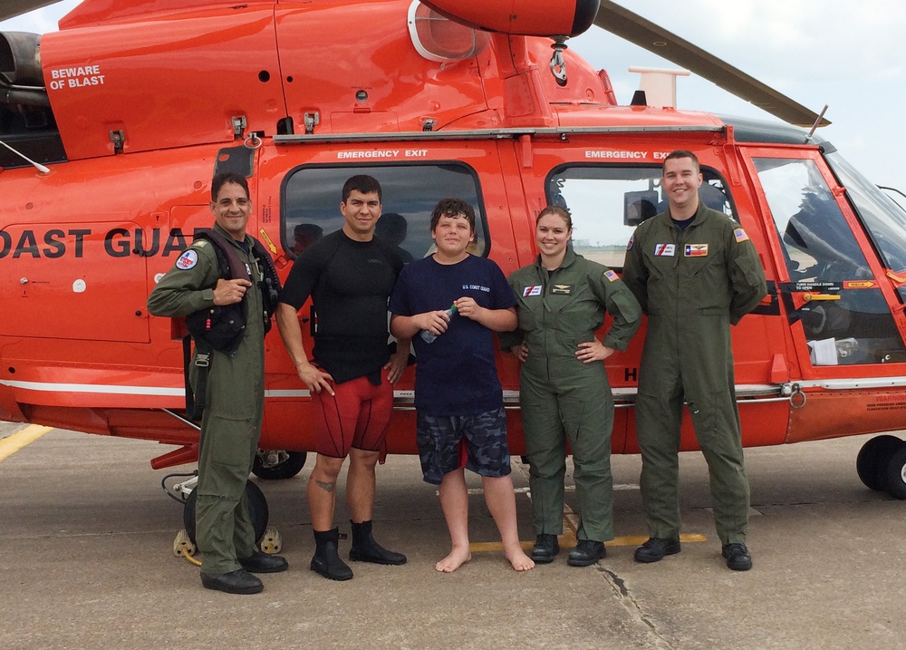 Coast Guard rescues 12 year old off Bolivar Peninsula