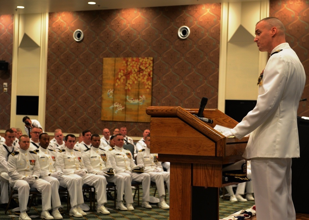NMCB 1 bids CO farewell, welcomes aboard new commander