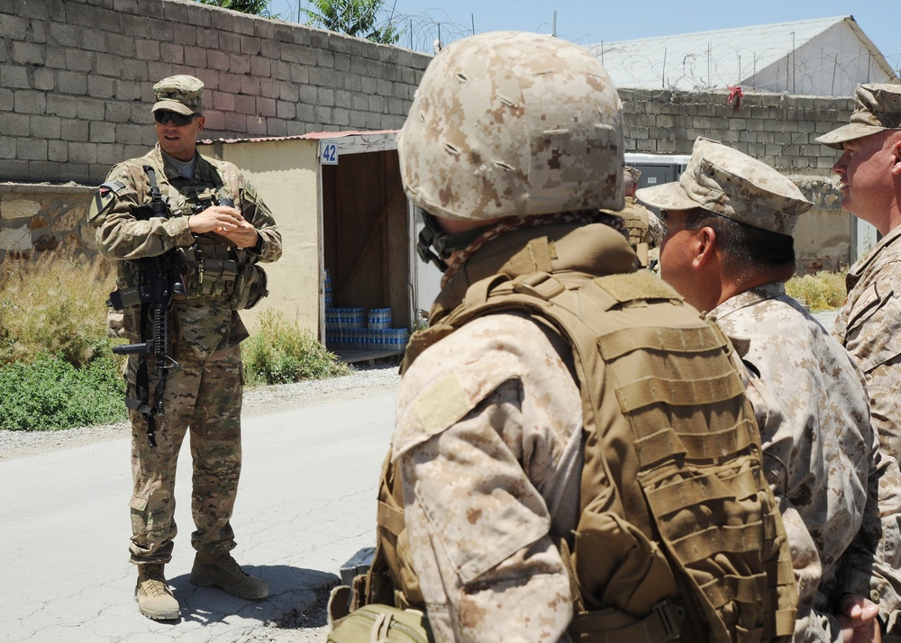 2nd Engineer Brigade commander visits NMCB 25 at Camp Phoenix