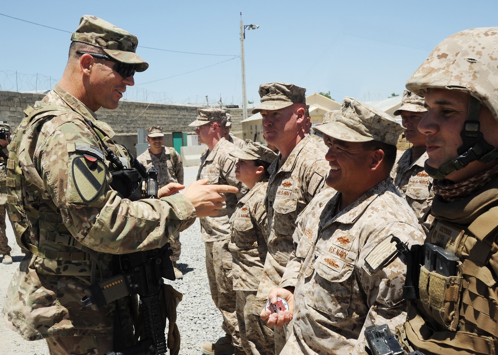 2nd Engineer Brigade commander visits NMCB 25 at Camp Phoenix