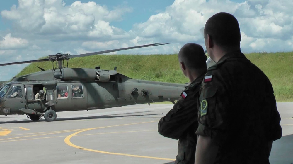 US Army Europe aviators arrive in Poland