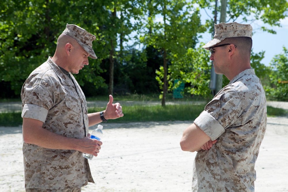 Brig. Gen. Castellvi visit to SOI-East