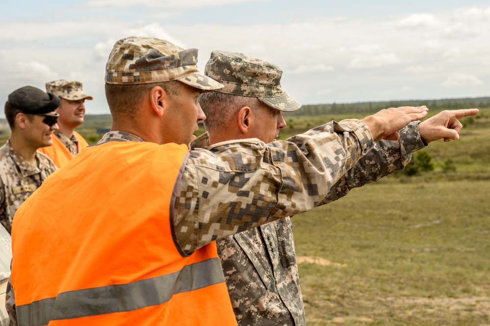 US Army Europe Commander Lt. Gen. Donald M. Campbell Jr. visit