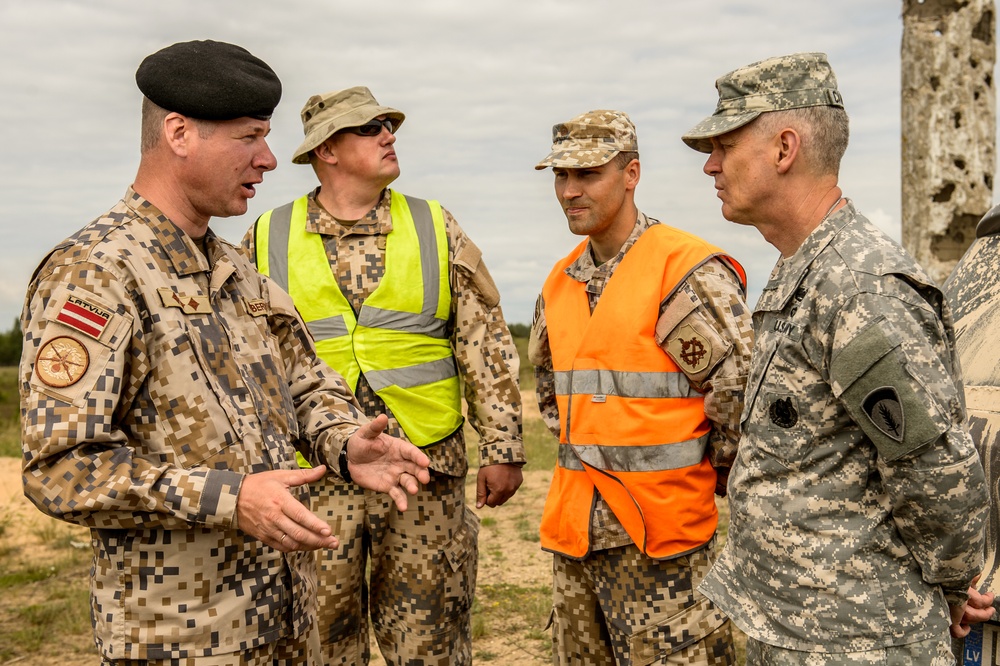 US Army Europe Commander Lt. Gen. Donald M. Campbell Jr. visit