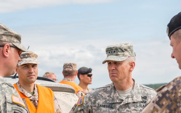 US Army Europe Commander Lt. Gen. Donald M. Campbell Jr. visit