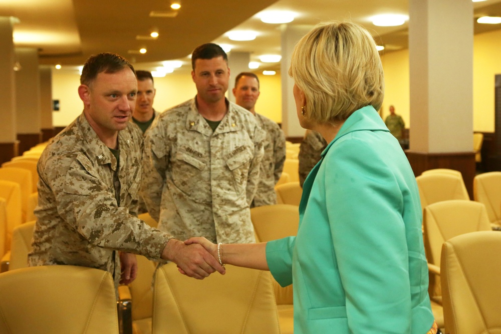 Albanian MOD meets Agile Spirit 14 staff
