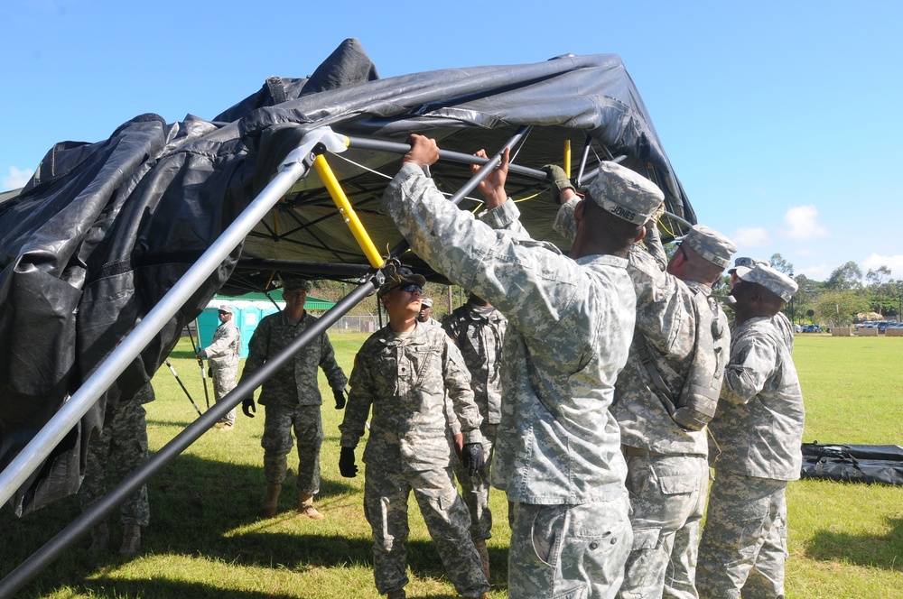 8th TSC troops prepare for Pacific Theater Humanitarian Assistance Survey Team mission, demonstrate expeditionary capability