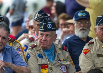 Valor walk, community honor First Team Medal of Honor trooper