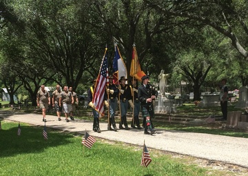 Valor walk, community honor First Team Medal of Honor trooper