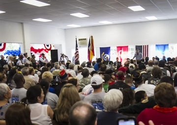 Valor walk, community honor First Team Medal of Honor trooper