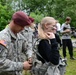 Paratroopers visit Lithuanian school