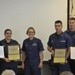 Admiral Fagan presents Coast Guard Station and Auxiliary Flotilla with the Boat Responsibly Award