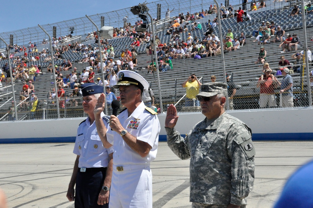 Delaware National Guard participates in NASCAR pre-race activities at Dover’s Monster Mile