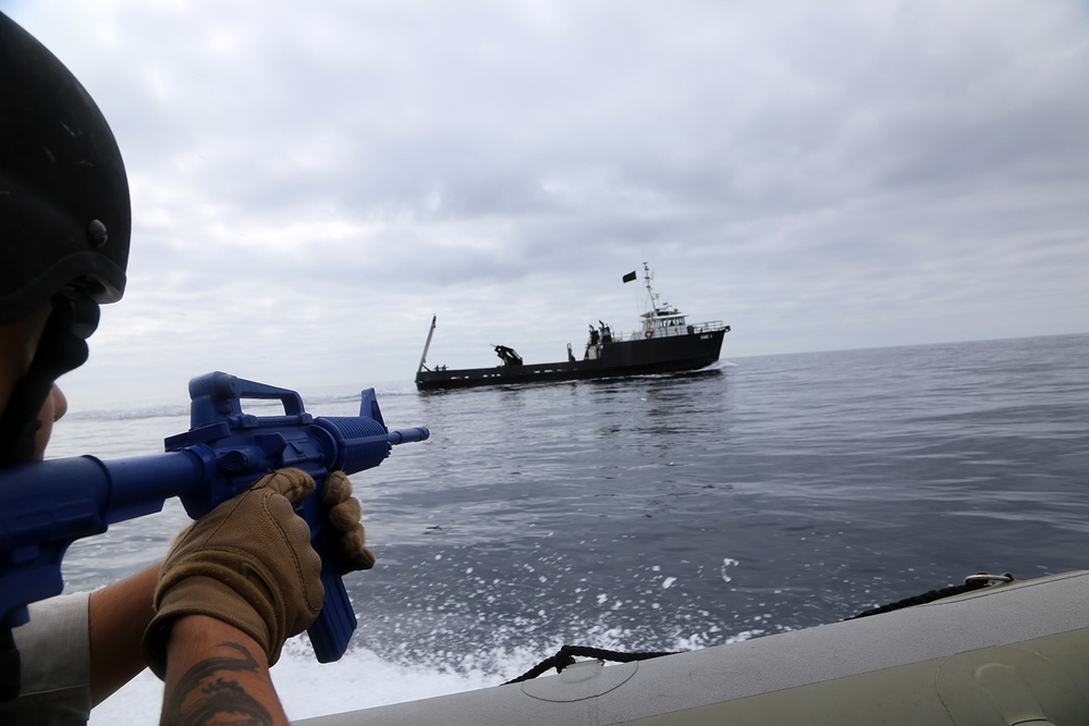 USS San Diego conducts maritime interdiction operations (MIO)