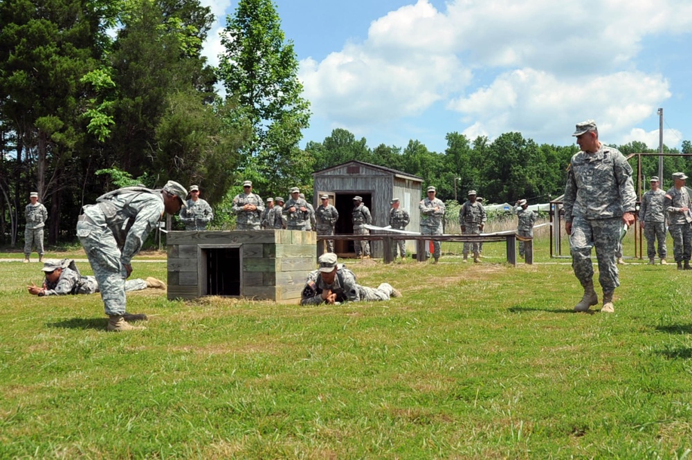 Hand Grenade Assault Course cadre validate for training