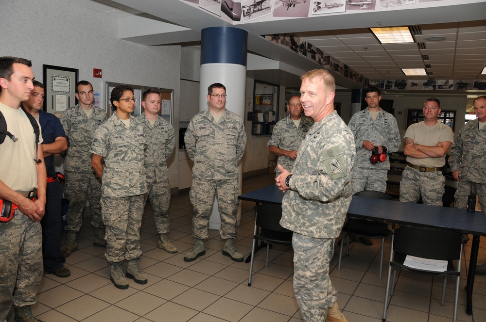 New Virginia adjutant general visits the 192nd Fighter Wing