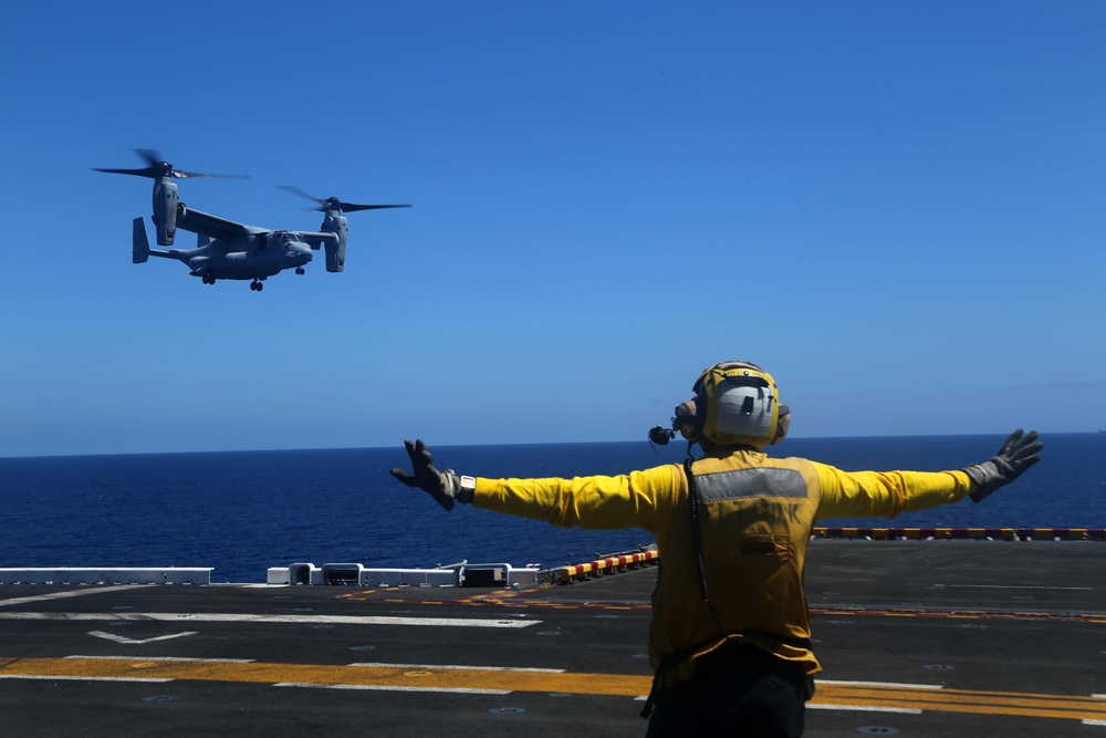 USS Makin Island Flight Deck Operations