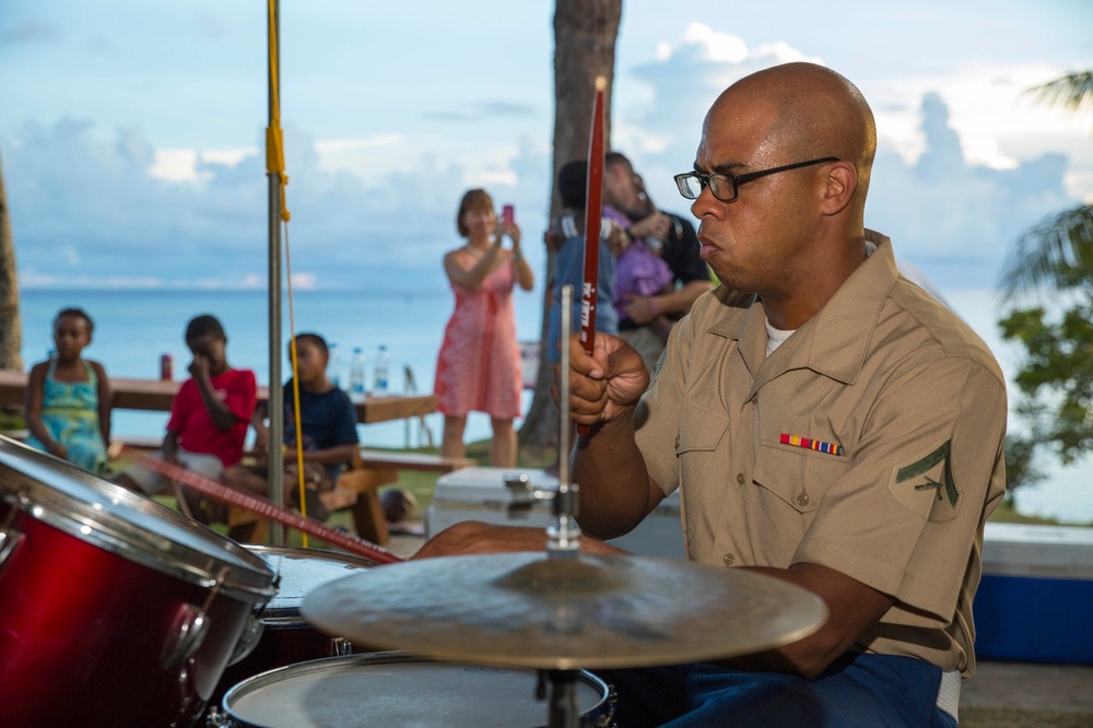 III MEF Band kicks off Tinian, Saipan remembrance festivities