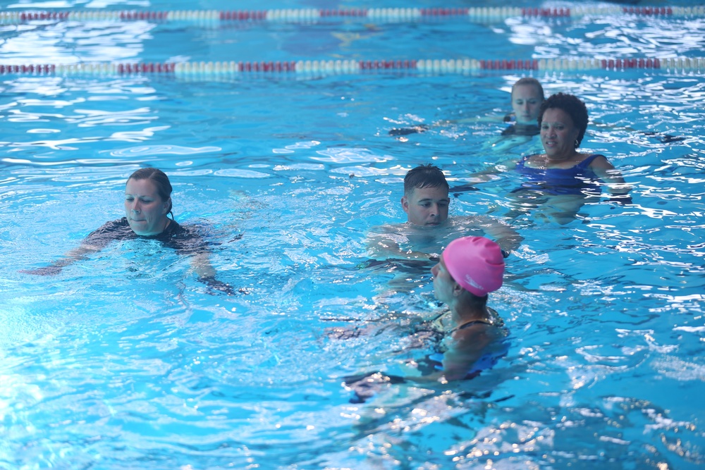 Area 2 pool offers group exercise