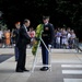 Army wreath laying ceremony in honor of the prime minister of Australia, Tony Abbott