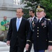 Army wreath laying ceremony in honor of the prime minister of Australia, Tony Abbott