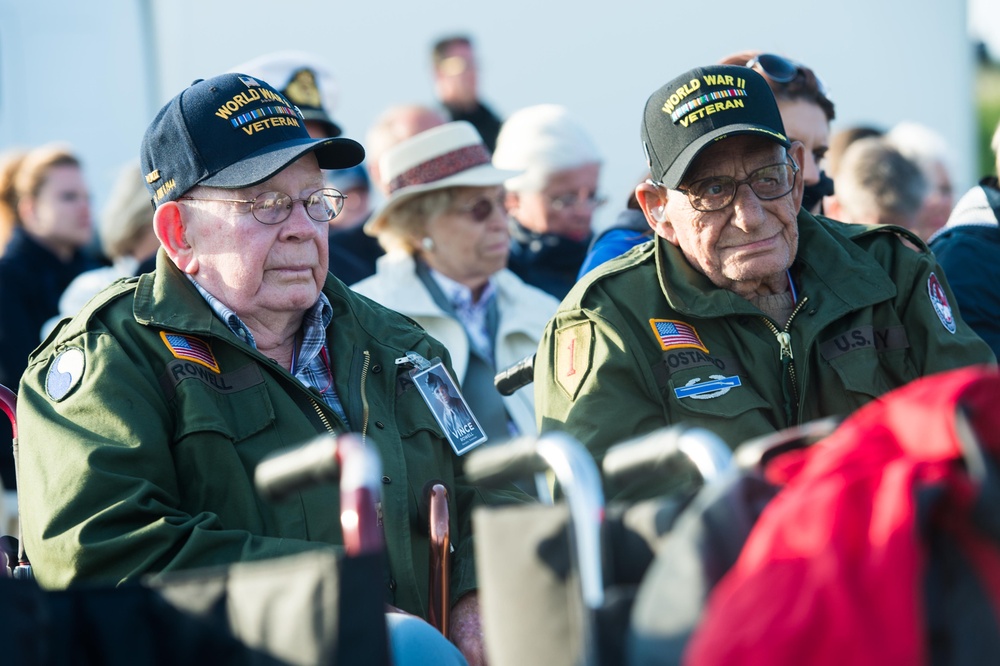 Utah Beach Ceremony