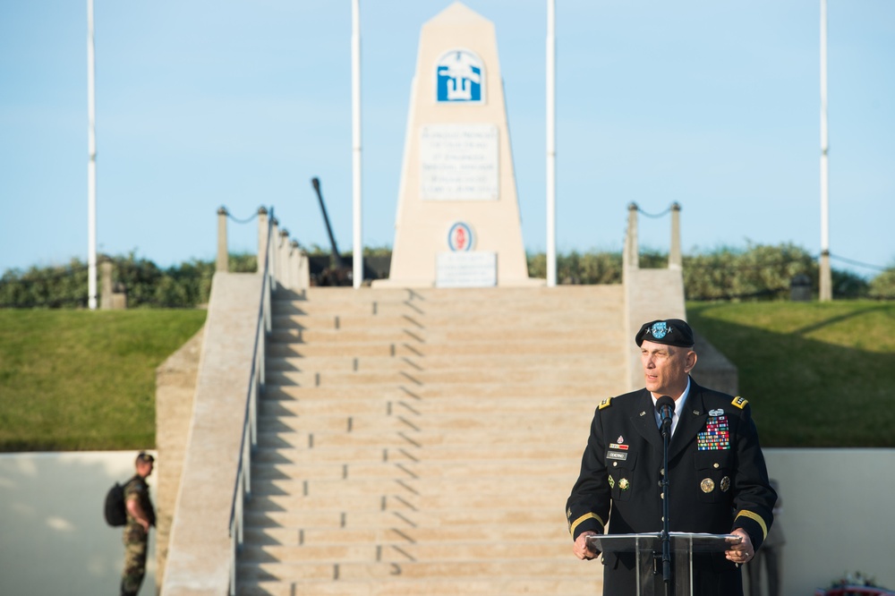 Utah Beach Ceremony