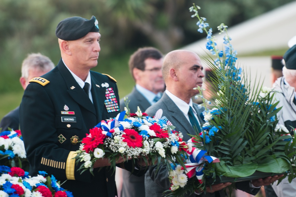 Utah Beach Ceremony