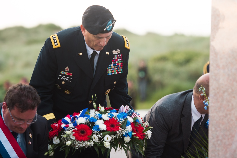 Utah Beach Ceremony