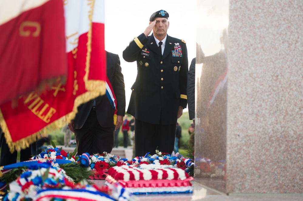 Utah Beach Ceremony